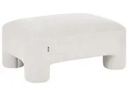 Set da salotto 6 posti HOGBO con ottomana Tessuto Bianco_1050052