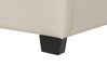 Lit double en tissu beige 160 x 200 cm BELFORT_721303