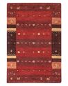 Vlnený koberec gabbeh 140 x 200 cm červený SINANLI_855908
