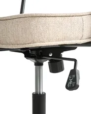 Sedia da scrivania PAWNEE Tessuto Beige chiaro_1057392