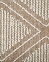 Bavlnený koberec 140 x 200 cm béžová/biela KACEM_831142
