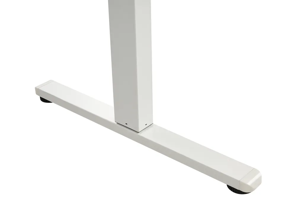 Biurko regulowane elektrycznie LUCAMA 120 cm 60 cm Z portem USB Biały_1030933