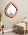 Boucle Wall Mirror 79 x 80 cm Light Brown EPIRY_914826