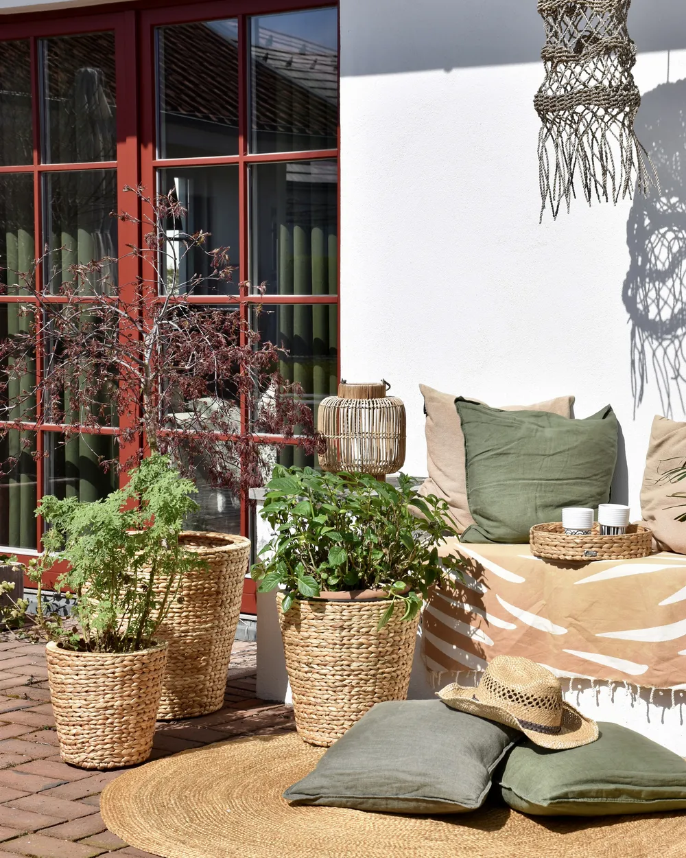 Fioriera Da Giardino Outsunny Fioriera Rialzata Rattan 94.5 - Foto 9