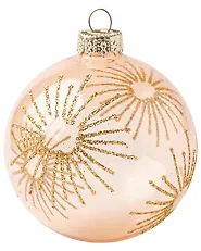 Set of 40 Baubles FROSTICE Glass Gold_1192182