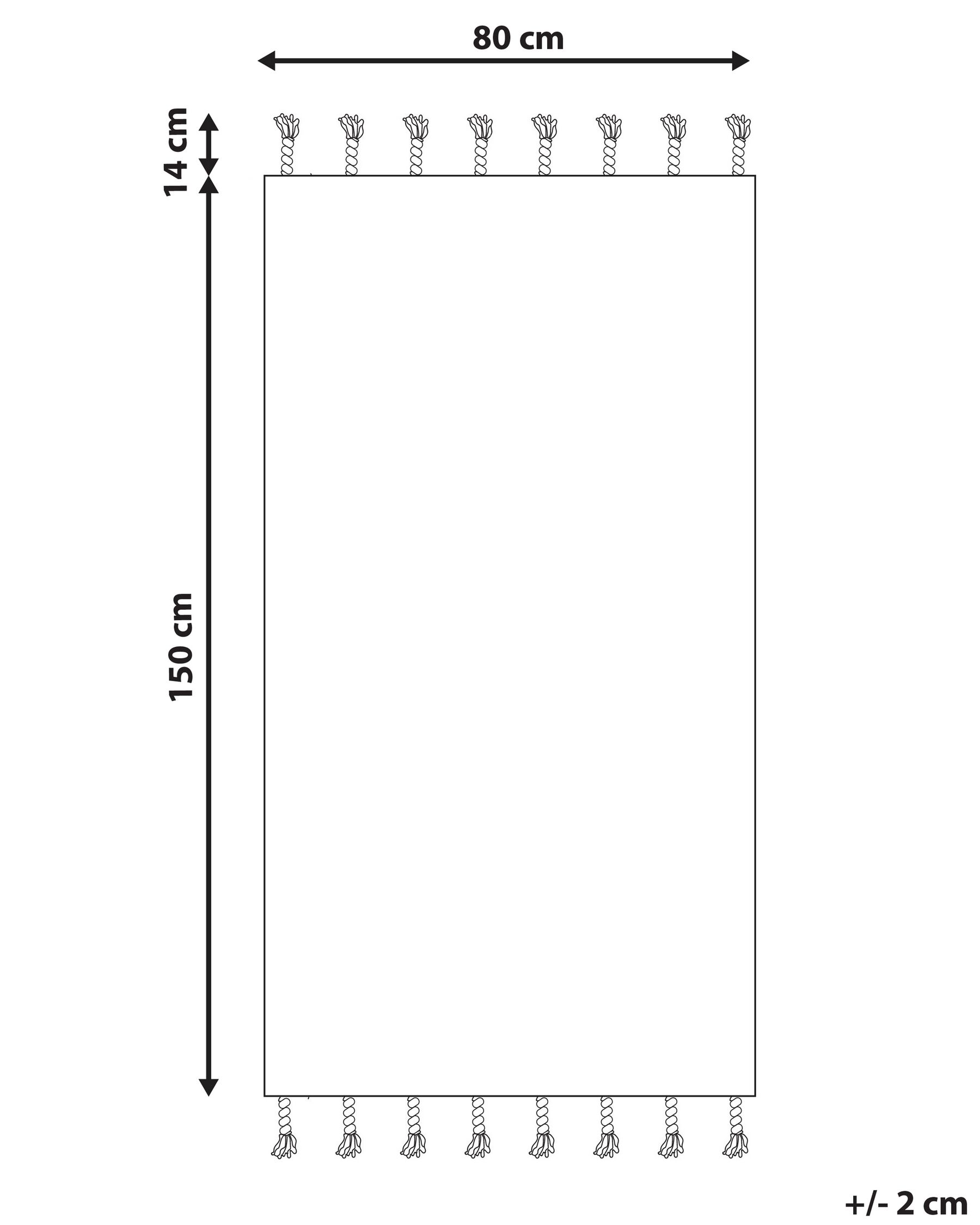 Cotton Area Rug 80 x 150 cm Black and White AGADIR_831337 Cotton Area Rug 80 x 150 cm Black and White AGADIR_831337