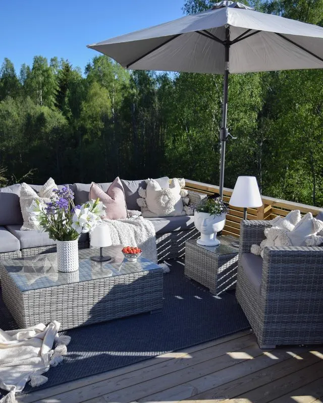 Market Parasol 270 cm VARESE Dark Grey_779480