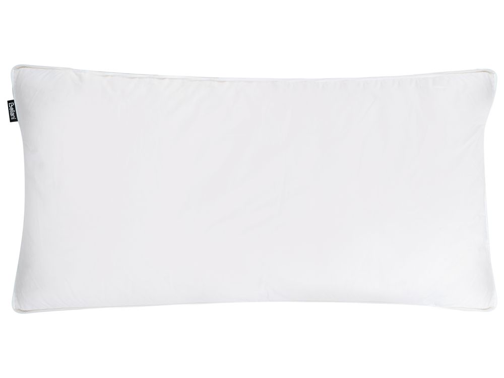 Almohada VIHREN Baja 40 x 80 cm Plumas y plumón de pato Blanco