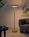 LED Floor Lamp EVENLODE with Dimmer Metal Black