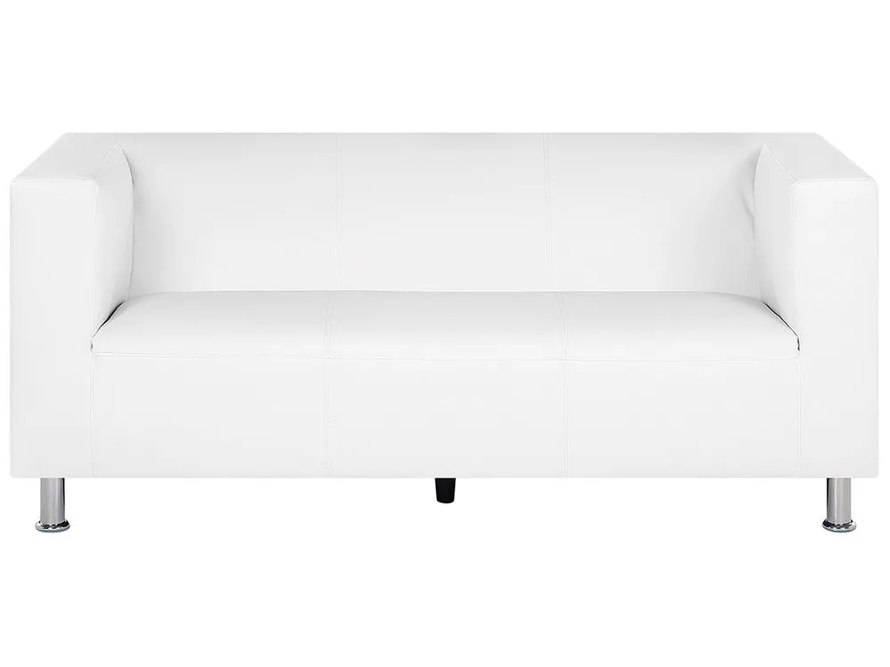 Canapé Design 3 Places Blanc – Moderne, Luxe, Avec Repose-pieds – Neuf Sous Emballage