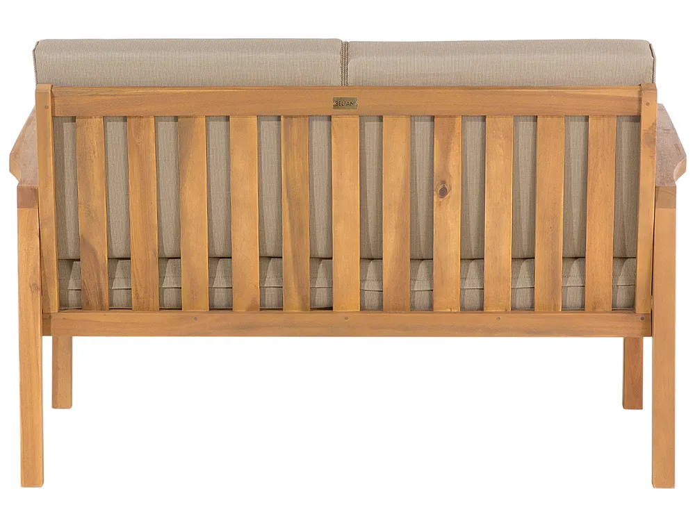 Garden Lounge Set with Table 4 Seater MANILA Certified Acacia Wood Light Brown_803049