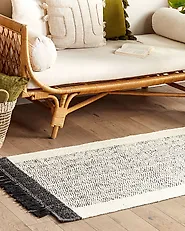 Rug KETENLI White 80 x 150 cm Wool_1179736