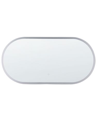 Specchio da parete LED argento 120 x 60 cm CHATEAUROUX