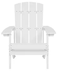 Garden Chair ADIRONDACK with Footstool White_809486