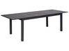 Tavolo da giardino alluminio grigio scuro 180/240 x 90 cm SKALOMA_921897