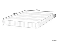 Materasso in lattice LATEX AIR 7 PLUS Durezza media H2/3 180 x 200 cm_910097