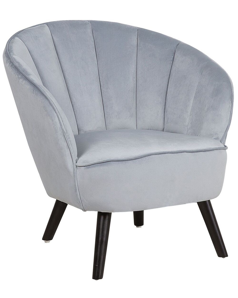 Armchair DALA Velvet Light Grey Beliani