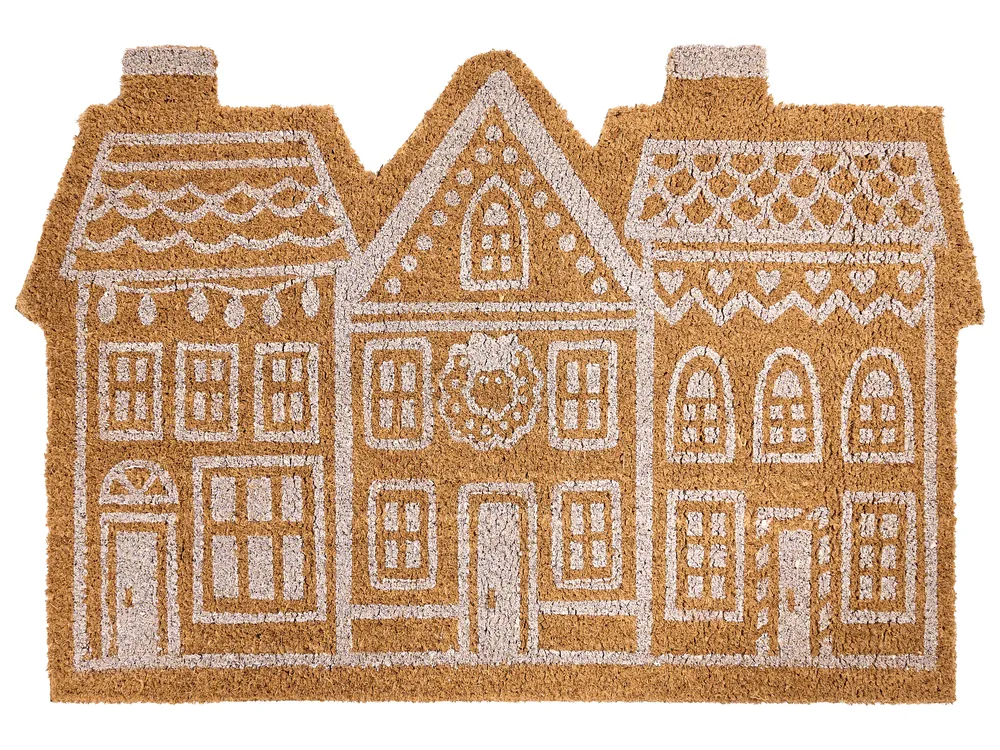 Deurmat FANSIPAN 40 x 60 cm Zwart Kokos