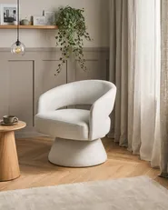 Swivel Armchair EIDAL Off-White_1061724
