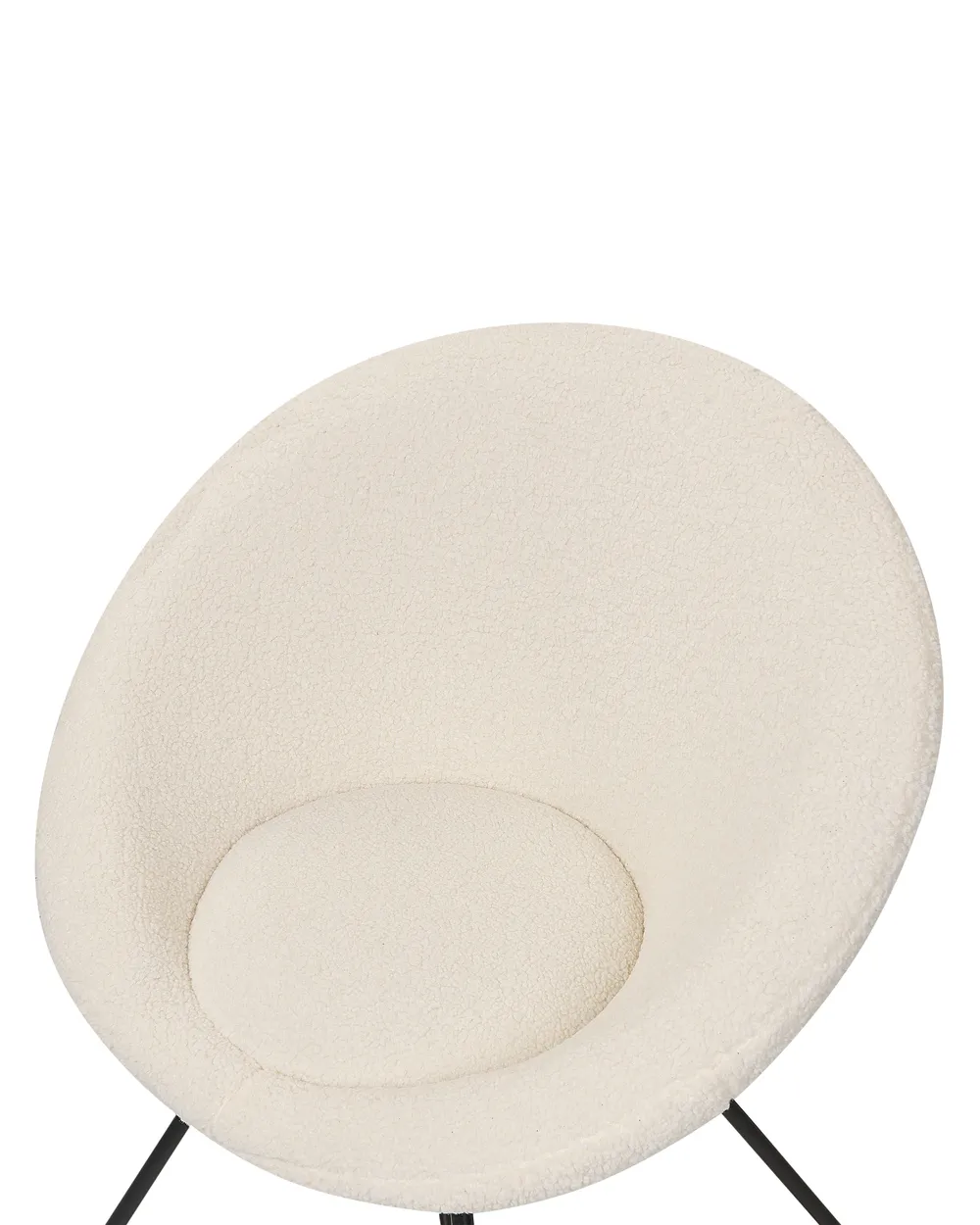 Sedia da pranzo FLOBY II Bouclé Bianco sporco_886122