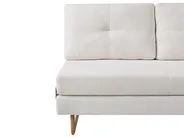 Sofa Bed 3 Seater JERSLEV Boucle Off-White_1013028