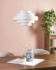 Pendant Lamp EREBATO Linen Off-White_955658