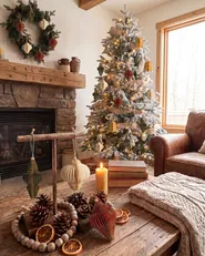 Set di 20 decorazioni per l'albero di Natale MALSELVA Carta Multicolore_1084960
