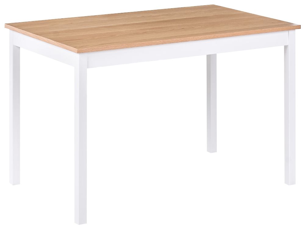 Table de repas HOUSTON Chêne clair 120 cm 75 cm