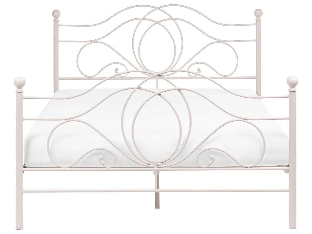 Cama Metal LYRA 140 x 200 cm Creme claro_1162004