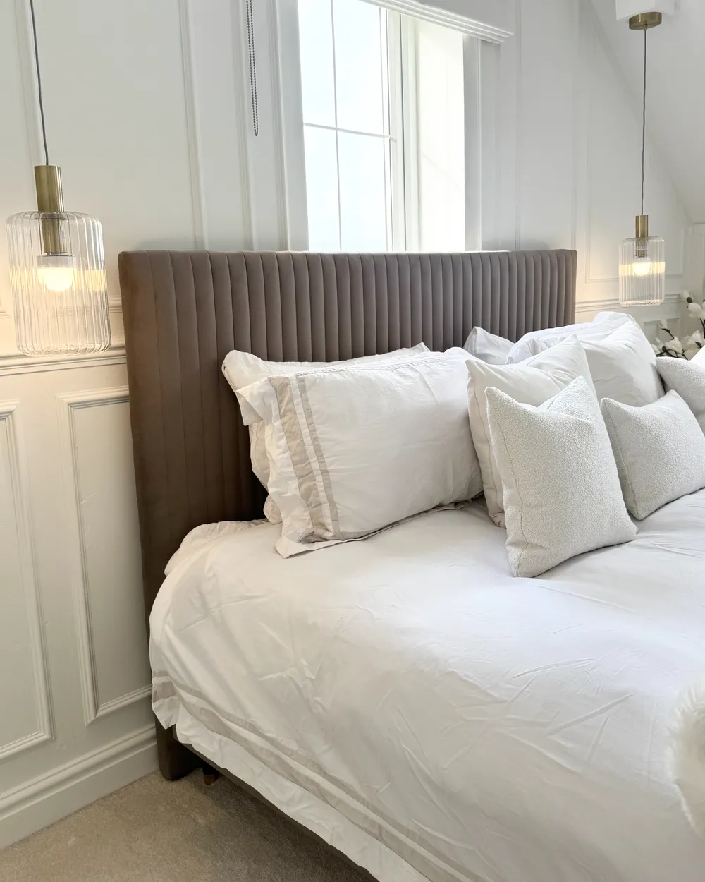Divan Bed with Storage DAME Velvet Taupe 180 x 200 cm (EU Super King)_1023866