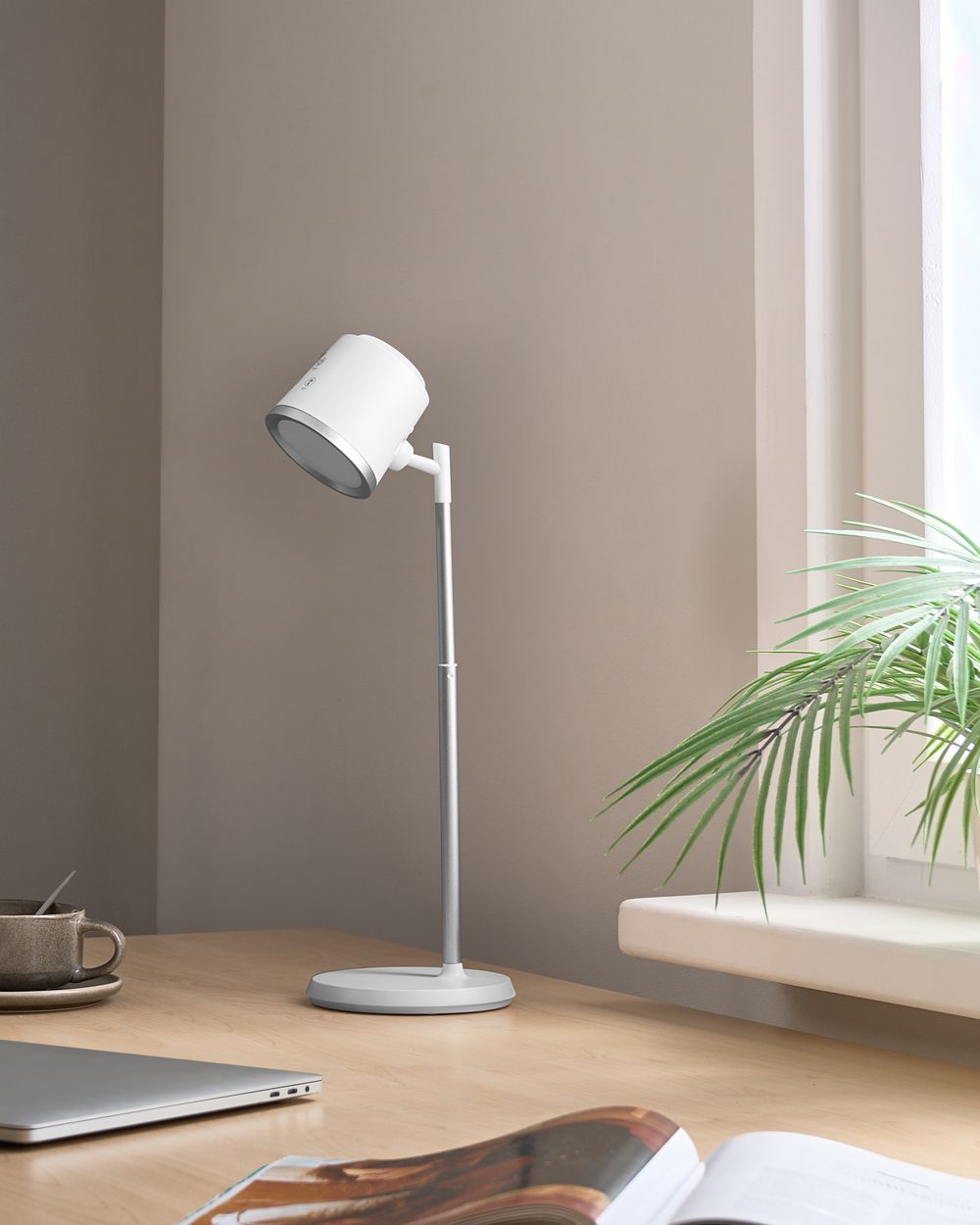 LED bureaulamp LIBRA met dimmer Wit