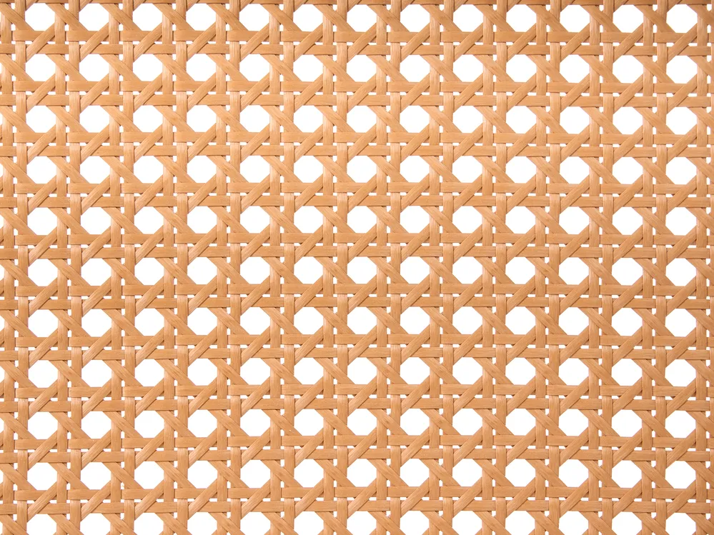 Bed Rattan BOUSSICOURT 160 x 200 cm (EU King Size) Light Brown_1011642