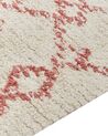 Cotton Area Rug 80 x 150 cm Beige and Pink BUXAR_839310