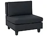 1-Seat Section UNSTAD Fabric Black