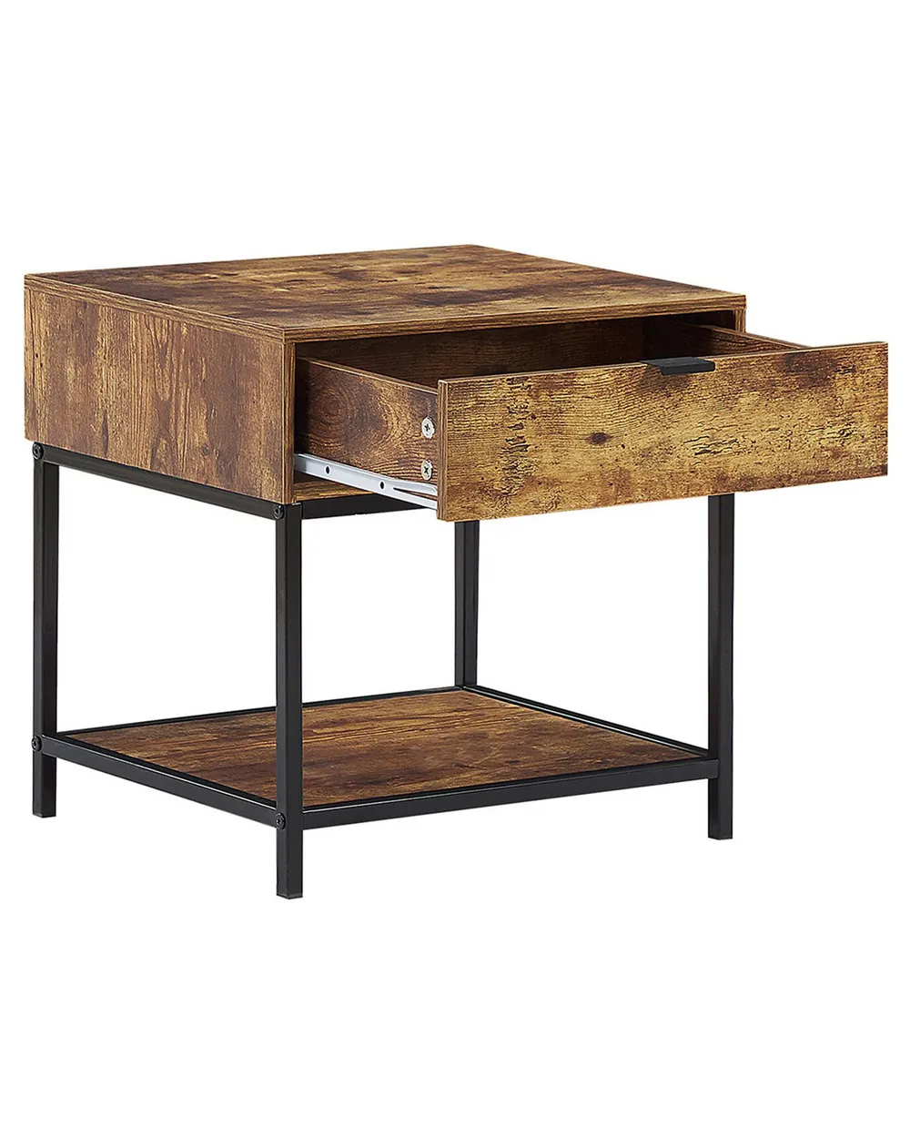 Beliani Mesa De Noche De 1 Cajón MONROE Blanco | Leroy Merlin