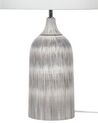 Lámpara de mesa de cerámica gris claro/blanco crema 66 cm GEORGINA_822368