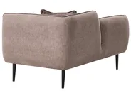Right-Hand Chaise Longue CHEVANNES Fabric Light Brown_1009688