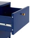 2 Drawer Steel Bedside Table Blue KYLEA_826249