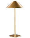 Wireless LED Table Lamp MODJO with Dimmer Metal Gold