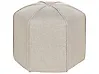 Puf WISHEK Lino sintético Beige