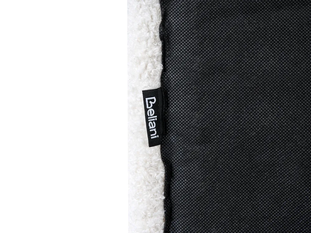 Ottoman Bed ROCHEFORT Boucle Off-White 160 x 200 cm (EU King Size)_993767