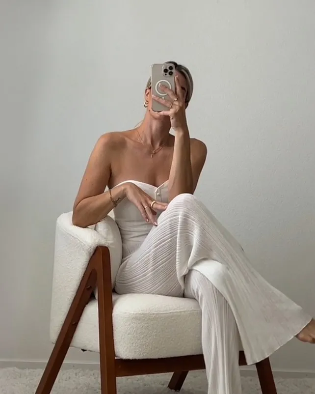 Poltrona SKEI Bouclé Bianco_941308