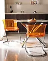 Conjunto de 2 sillas de comedor OSHKOSH Naranja