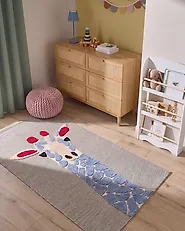 Kinderteppich SAKUBO Bunt 80 x 150 cm Baumwolle_1182911