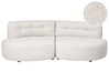 Sofa dla 3 osób LAERDAL Boucle Złamana biel