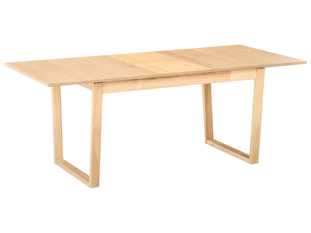 Stół do jadalni rozkładany CAMDEN Jesion jasny 160/200 cm 95 cm