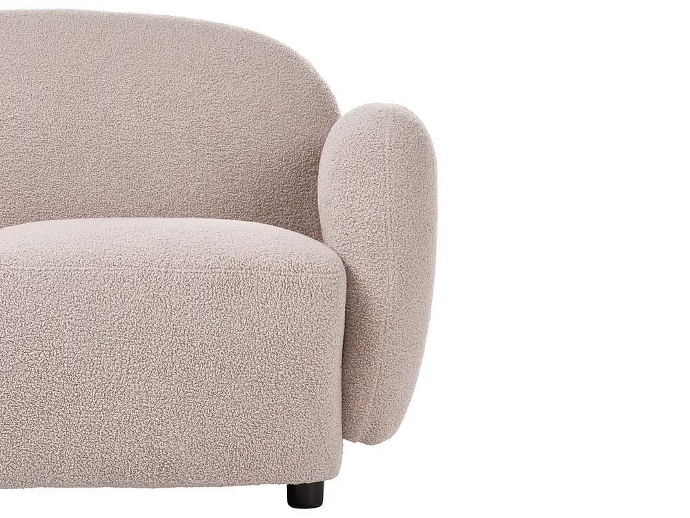 Sofa 2 Seater JULE Boucle Beige_1125946