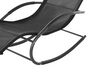 Steel Rocking Sun Lounger Black CARANO II_812666