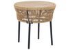 PE Rattan Bistro Set Natural with White GARGANO_856505