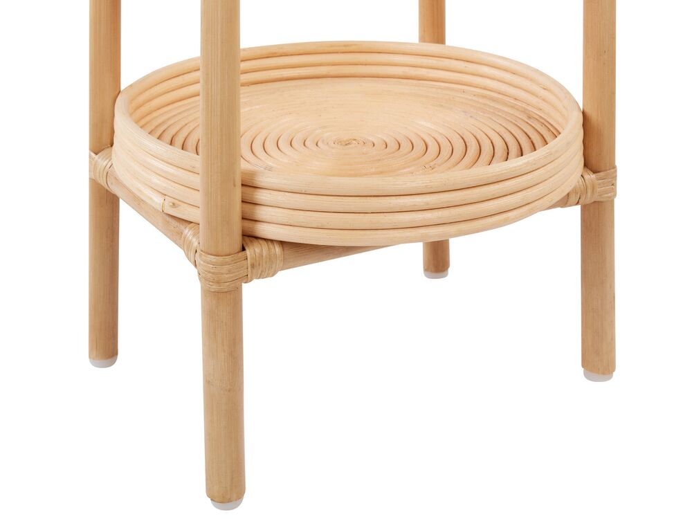 Rattan Side Table Natural TROOLIE Beliani
